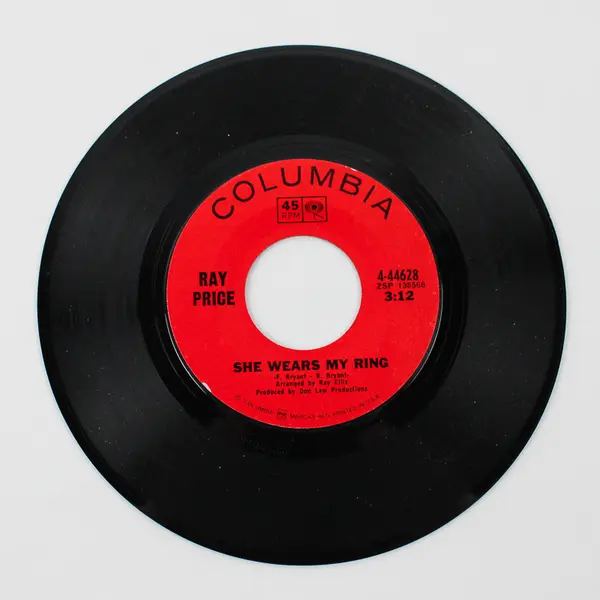Ray Price She Wears My Ring/ Goin' Away Columbia 45 RPM