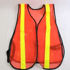 HDV Vest GPV High Visibility One Size Reflective Orange Mesh Work A-1