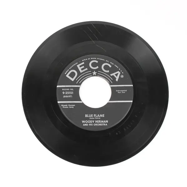 Old 45 RPM Record Decca 9-25151 Woody Herman Blue Flame / Misirlou