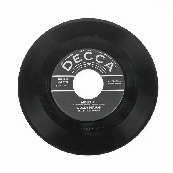 Old 45 RPM Record Decca 9-25151 Woody Herman Blue Flame / Misirlou