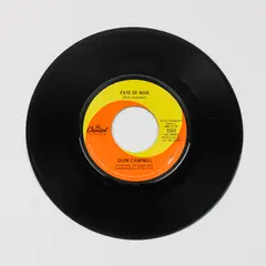 Glen Campbell Fate of Man/Wichita Lineman Capitol Records 7" Vinyl 45rpm Record