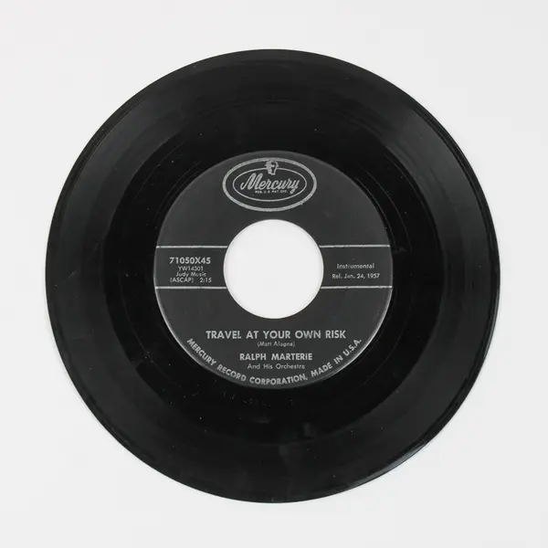 Ralph Marterie Tricky / Travel At Your Own Risk Record 45 RPM Vinyl