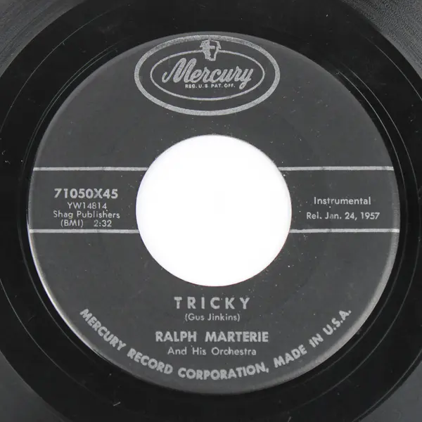 Ralph Marterie Tricky / Travel At Your Own Risk Record 45 RPM Vinyl