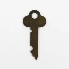 Vintage Mosler 747 N15652 Flat Safe Deposit Box Key Brass