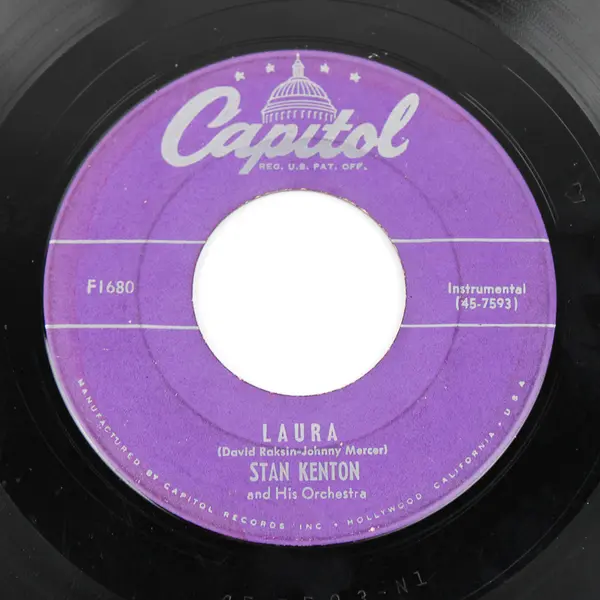 Stan Kenton 45 RPM Laura / September Song Capitol Records