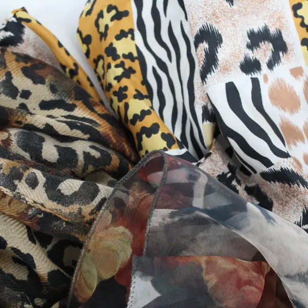 Lot of 3 Women's Lightweight Animal Print Scarves
