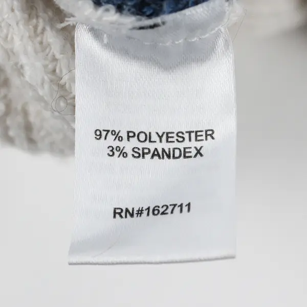 Love Ellie White and Blue Striped Long-Sleeved Knit Sweater Women's Medium