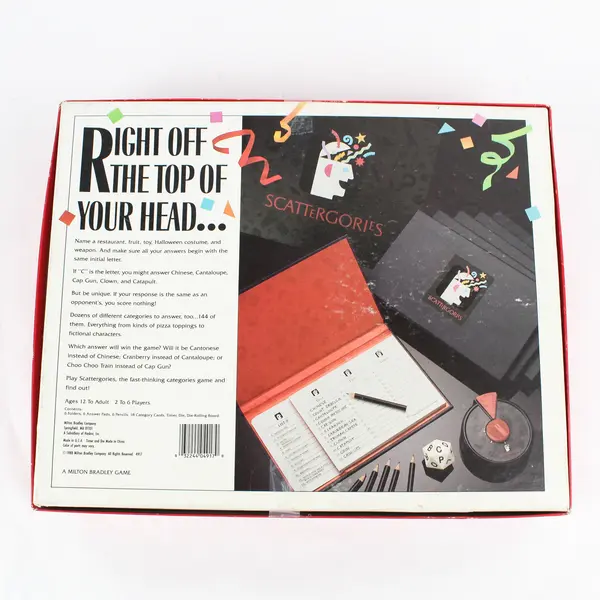 1988 Milton Bradley Scattergories Family Game Complete