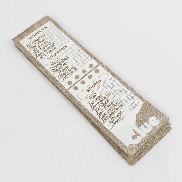 Vintage Clue Parker Brothers 1986 Classic Detective Board Game Complete