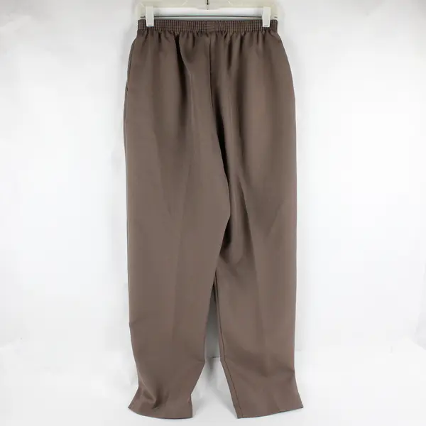 Alfred Dunner Brown Tapered Leg Pull-On Pants Women's Size 14