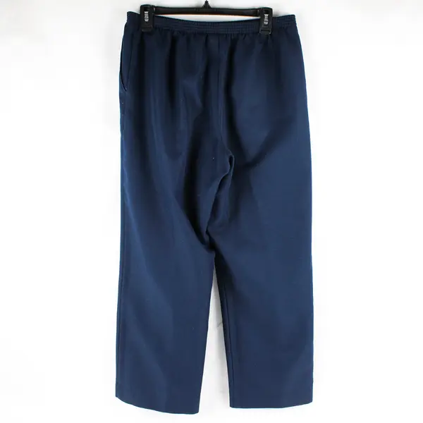 Alfred Dunner Navy Blue Tapered Leg Pull-On Pants Women's Size 14