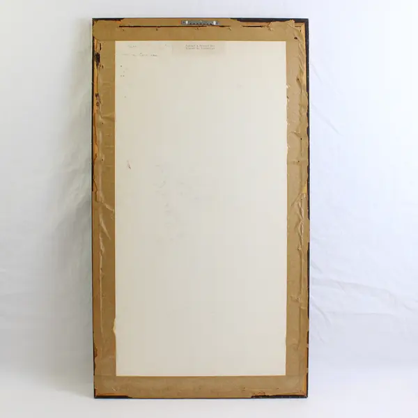 Brass Rubbing Art Medieval Couple Simon de Felbrigge and Wife  1980’s Framed