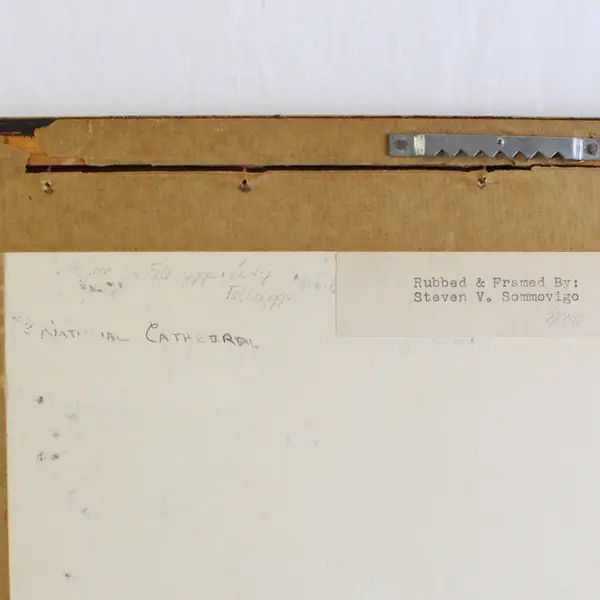 Brass Rubbing Art Medieval Couple Simon de Felbrigge and Wife  1980’s Framed