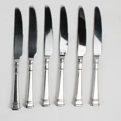 Lot Of 6 Oneida Silver Prose (Stainless) Flatware Dinner Knives 9.5" Long