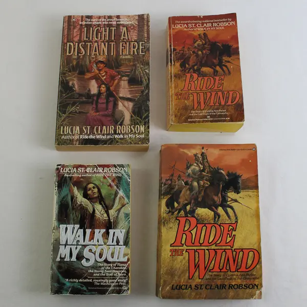 Lot of 4 Lucia St Clair Robson Novels 1982 - 1989 Historical Fiction Paperback