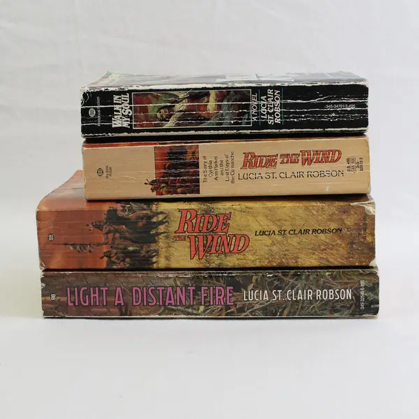 Lot of 4 Lucia St Clair Robson Novels 1982 - 1989 Historical Fiction Paperback