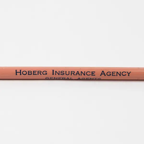 Vintage Mini Keychain Pen Hoberg Insurance Agency Fargo North  Dakota
