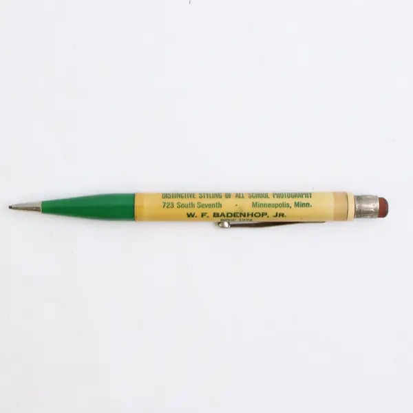 Vintage Mechanical Pencil National School Studios Sioux City Iowa WF Badenhop