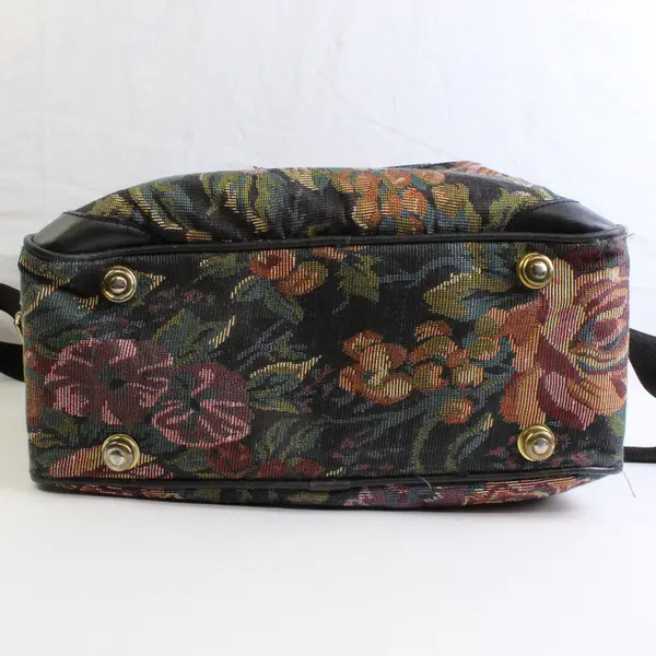 Gloria Vanderbilt Floral Tapestry Carry-On Overnight Weekender Bag Luggage