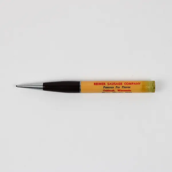 Vintage Mechanical Pencil Reimer Sausage Company Oshkosh Wisconsin 