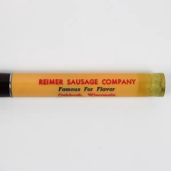 Vintage Mechanical Pencil Reimer Sausage Company Oshkosh Wisconsin 