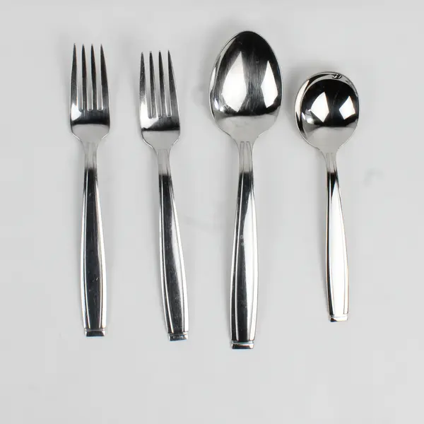 Lot Of 4 Oneida Silver Piloti (Stainless) Flatware 2 Dinner Forks & 2 Spoons
