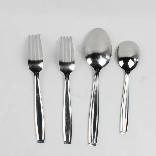 Lot Of 4 Oneida Silver Piloti (Stainless) Flatware 2 Dinner Forks & 2 Spoons