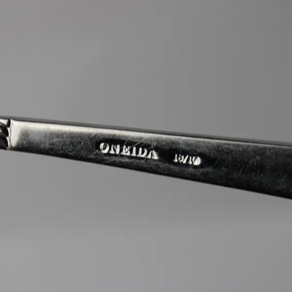 Lot Of 5 Oneida Silver Pompei (Stainless) Flatware 4 Soup Spoons & Dinner Knife