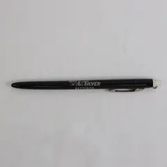Vintage Ballpoint Pen NIC L Silver Batteries Company Advertising