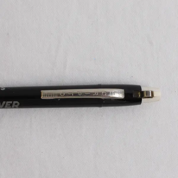 Vintage Ballpoint Pen NIC L Silver Batteries Company Advertising