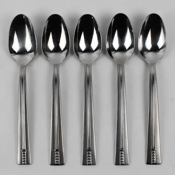 Lot Of 5 Oneida Silver Park Avenue (Stainless) Flatware Soup Spoons 8.25" Long