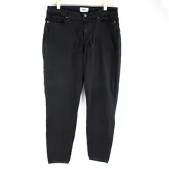 Paige Women's 38 Black Verdugo Ankle Tapered Leg Denim Stretch Jeans