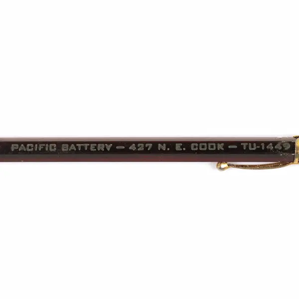 Vintage Ballpoint Pen Pacific Battery Portland Oregon Advertising 