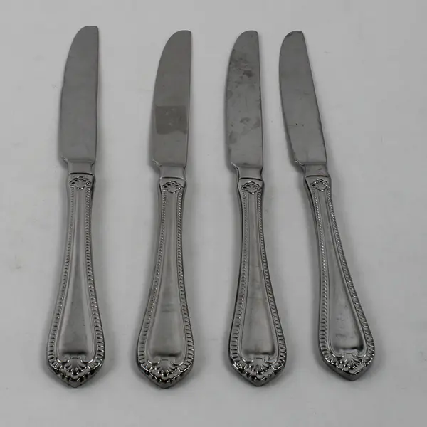 Lot Of 4 Oneida Silver Pacifica (Stainless) Flatware Dinner Knives 9.75" Long