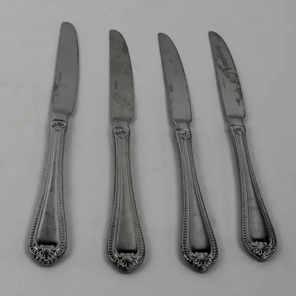Lot Of 4 Oneida Silver Pacifica (Stainless) Flatware Dinner Knives 9.75" Long