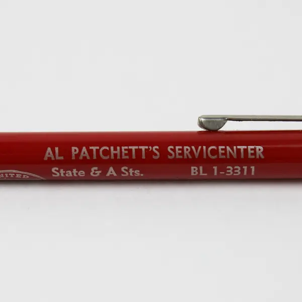Vintage Ballpoint Pen Al Patchett's Servicenter Oswego Oregon Advertising 1950s