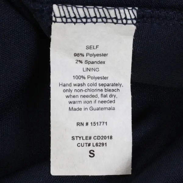 NWT Le Lis Women's S Navy and Brown Striped V-Neck Long Sleeve Dress