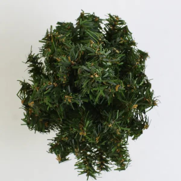 Mini Artificial Christmas Trees with Burlap Covered Base