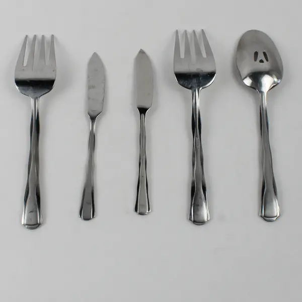 Lot Of 5 Oneida Silver Panorama (Stainless) Flatware Forks, Spoon & Knives