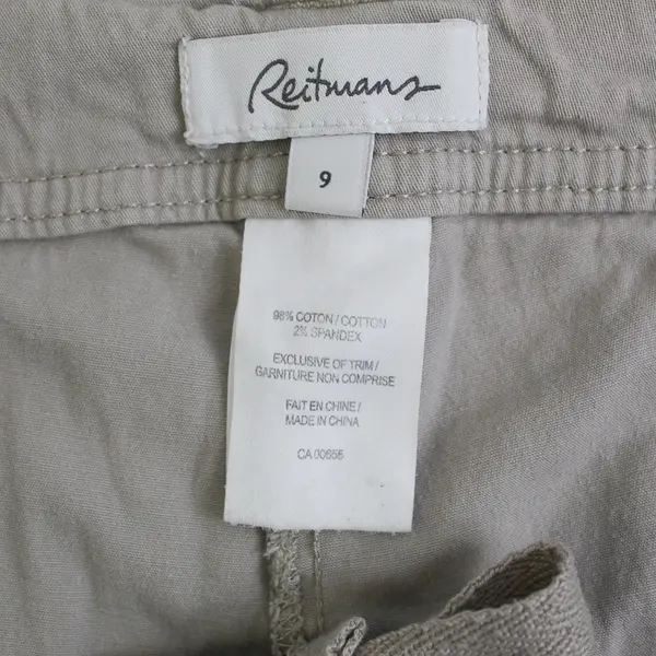 Reitmans Beige Cotton Skort Juniors Size 9