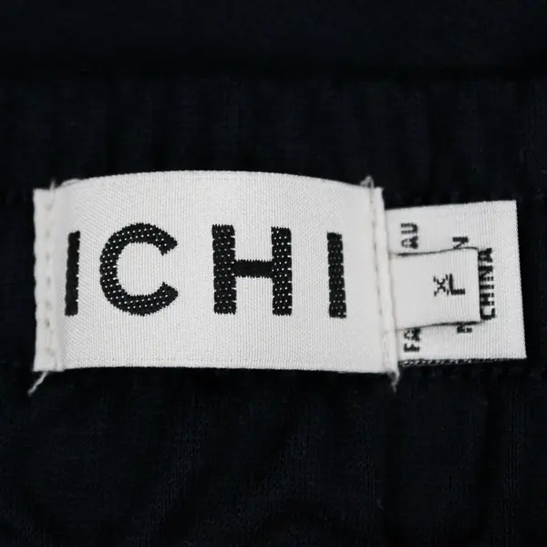 ICHI Navy Blue Wide-Leg Pull-On Pants Women's Size XL