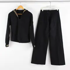 US WWII Navy Men's 38R Navy Blue 100% Wool Jumper/Pants Hospital Corpsman