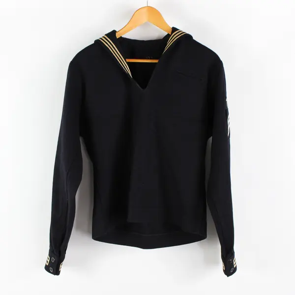 US WWII Navy Men's 38R Navy Blue 100% Wool Jumper/Pants Hospital Corpsman