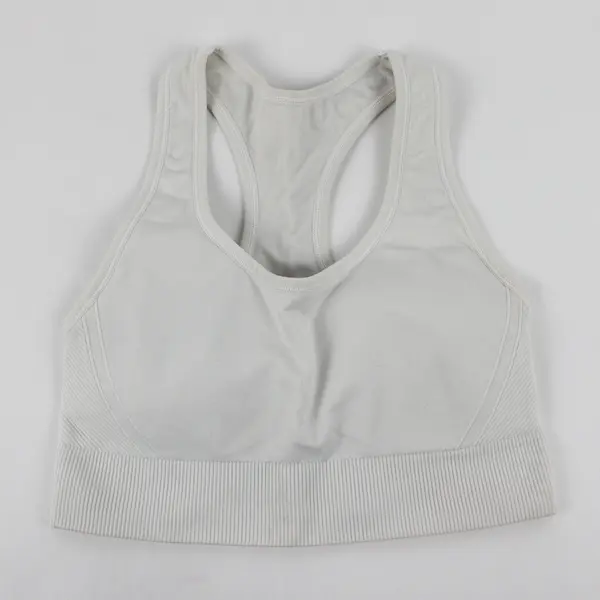 All In Motion White Racerback Sports Bra Women's Size Large