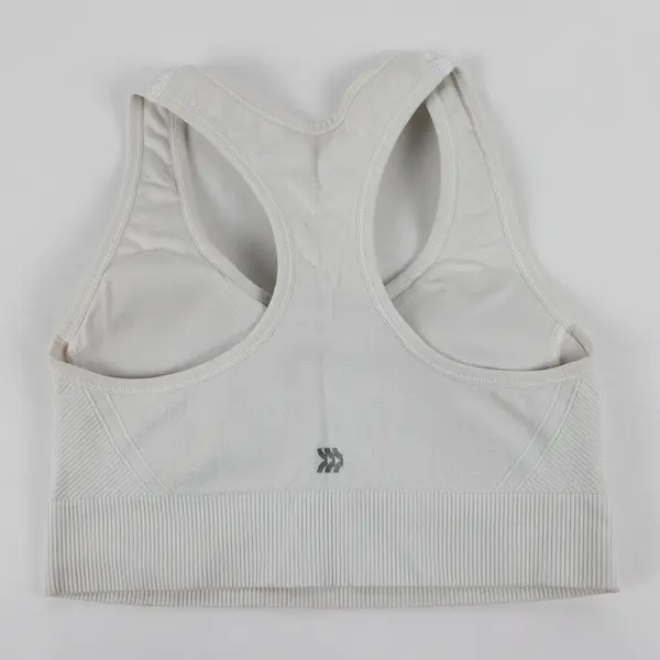 All In Motion White Racerback Sports Bra Women's Size Large