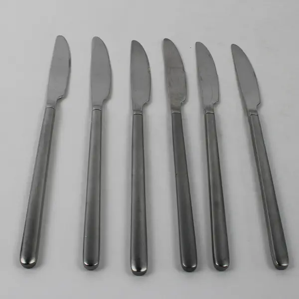 Lot Of 6 Oneida Silver Paxton (Stainless) Flatware Dinner Knives 9.75" Long