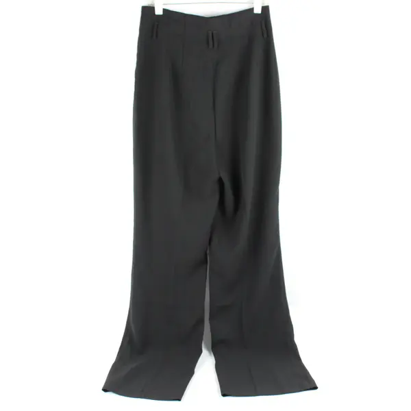 Express Solid Black Wide Leg Super High Rise Pants Women's Size 8R