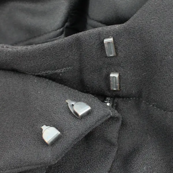 Express Solid Black Wide Leg Super High Rise Pants Women's Size 8R