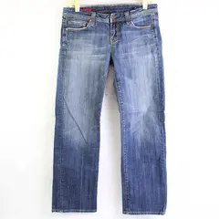 Vigoss Women's 31 Medium Wash Christina Cropped Stretch Straight Leg Denim Jeans