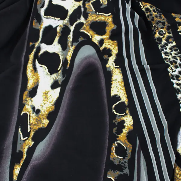 Joseph Ribkoff Jaguar Print Asymmetrical Hem Dress Women's Size 6